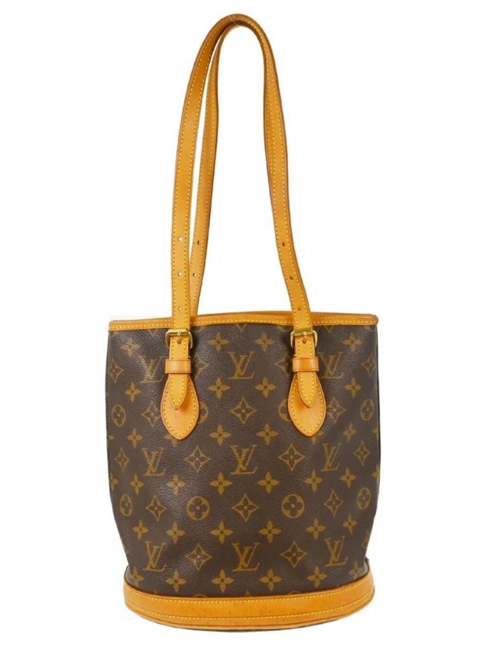 LOUIS VUITTON MONOGRAM BUCKET PM TOTE BAG M42238 FL0013 BQ00378